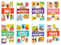My First Book of ABC, Numbers, Fruits, Parts of the Body and more : interactive book for kids, knowledgeable book for toddlers,