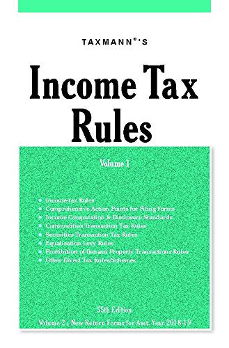Income Tax Rules (Set of 2 Volumes) (55th Editon 2018) [Paperback] Taxmann