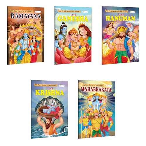 Ganesha, Hanuman, Krishna, Mahabharat and Ramayan  My First Mythology Story : Educational book for kids, Childrens First Myth