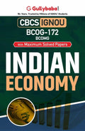 Gullybaba IGNOU BCOMG 6th Sem BCOG172 Indian Economy in English
