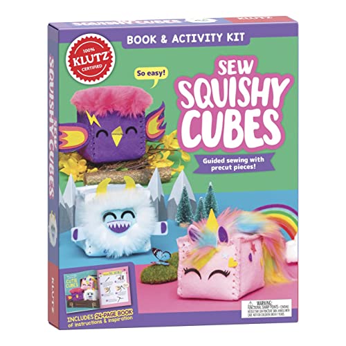 Klutz EasyToSew Cutie Cubes (Klutz): Book&Activity Kit, Multi  Children