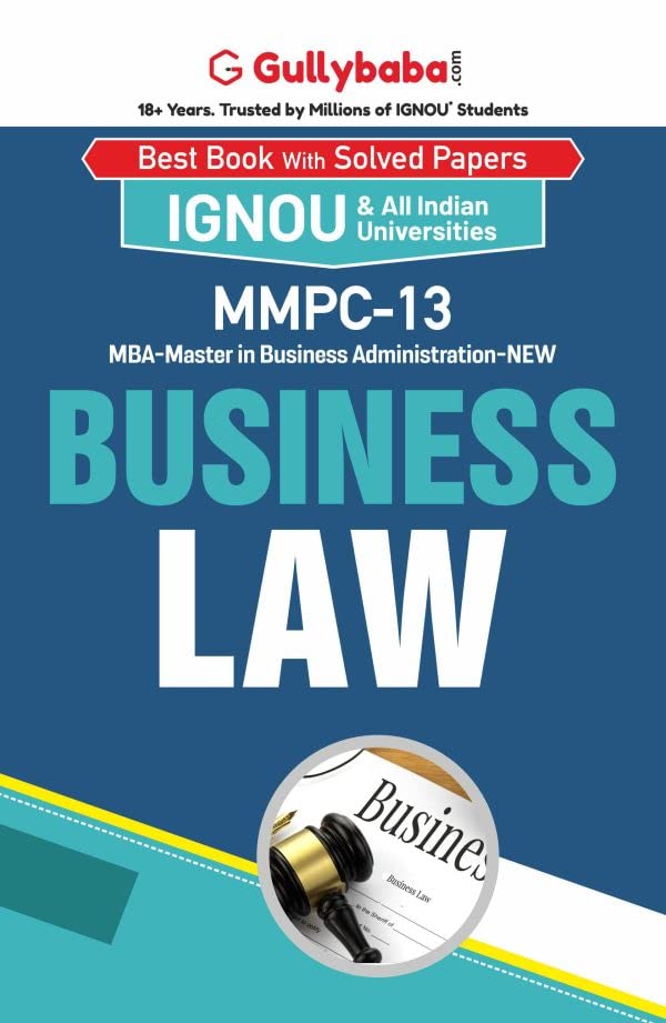 Gullybaba IGNOU MBF (New) 2nd Sem MMPC13 Business Laws in English