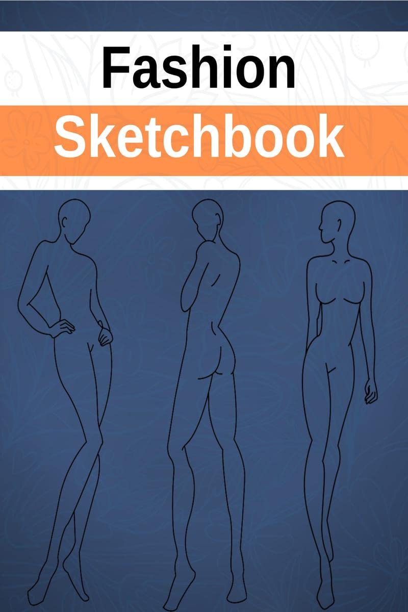 Fashion sketchbook : Fashion croquis book for girls