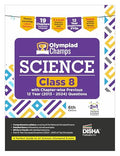 Disha Olympiad Champs Science Class 8 with Chapterwise Previous 10 Year (2013  2022) Questions 6th Edition | Complete Prep Gui