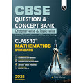 PW CBSE Question and Concept Bank class 10th Mathematics Basic For 2025 Board Exams Chapterwise and Topicwise | Including Solved