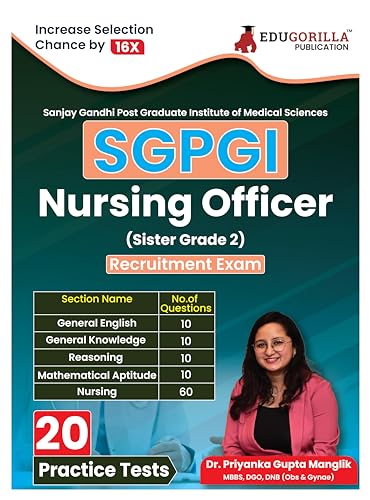 SGPGI Nursing Officer / Sister Grade II Recruitment Exam | Sanjay Gandhi Postgraduate Institute of Medical Sciences | Solved 20 