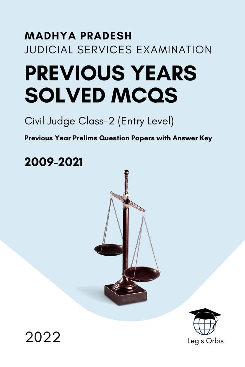 Madhya Pradesh Judicial Service Examination: Previous Years Solved MCQs