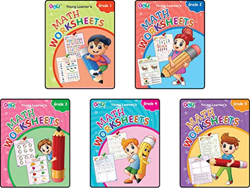 Math Worksheets (Set Of 5 Books)