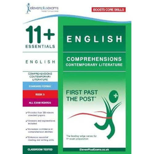 11+ Essentials English: Comprehensions Contemporary Literature Book 3 (Standard Format) (First Past the Post)