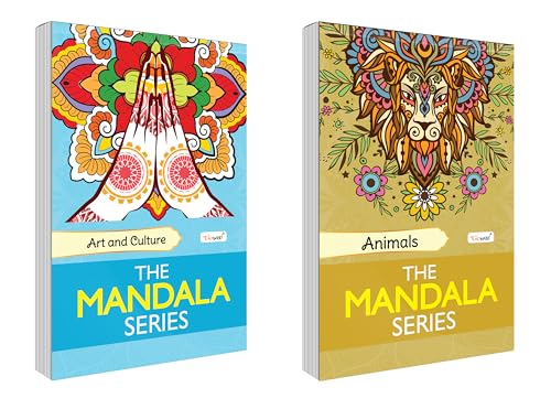 Animals and Art & Culture  The Mandala Series : Adult colouring book gift for adults, Ideal for Stress Relieving, Relaxing & M