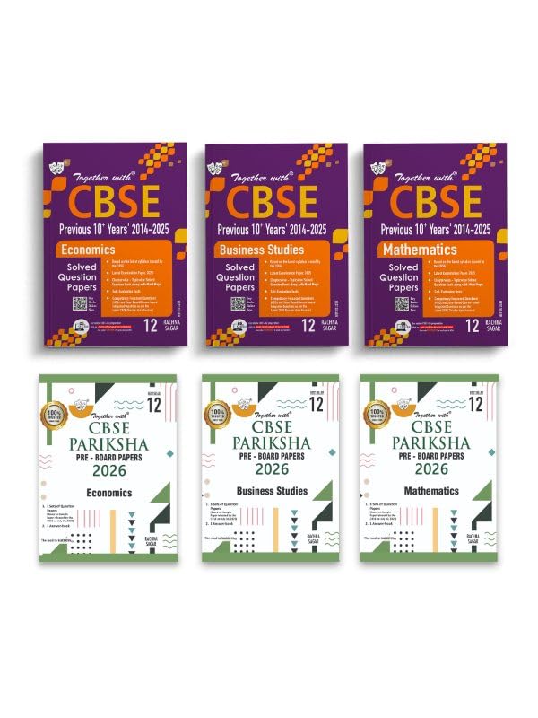 Together with Chapterwise Previous Years Question Papers (20142025) and CBSE Pariksha Pre Board Papers for Class 12 Economics, B