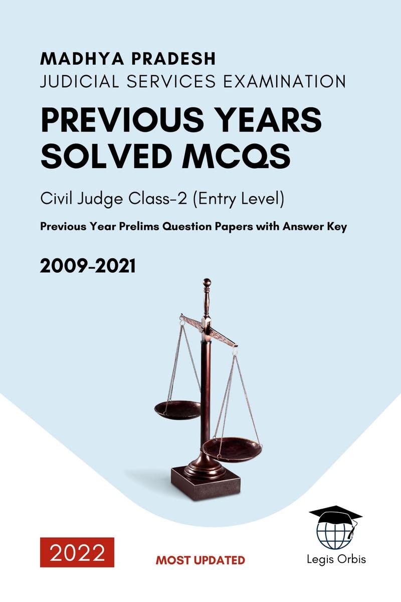 Madhya Pradesh Judicial Service Examination : Previous Years Solved Mcqs : 20092019