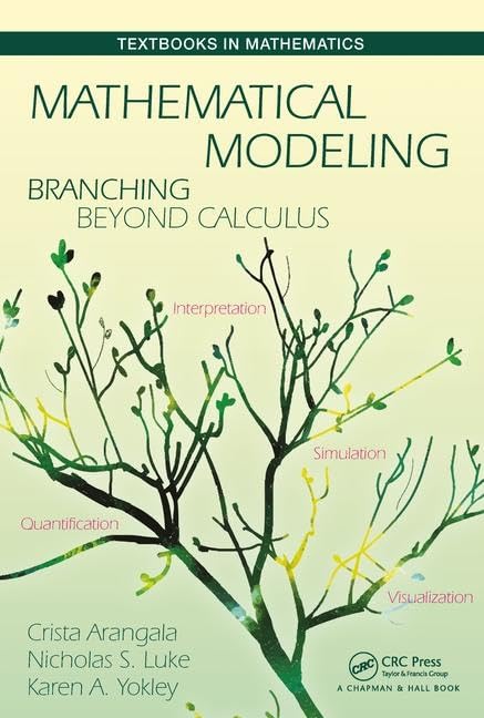 Mathematical Modeling : Branching Beyond Calculus (Textbooks In Mathematics)
