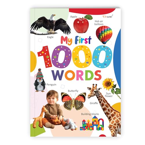 My First 1000 Words book : Fun and Easy Learning Book for Kids, Vocabulary Builder book with Colorful Images for kids ages 312 