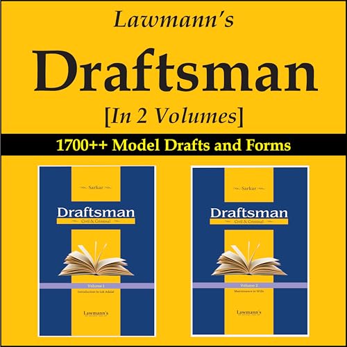 Draftsman Civil & Criminal | In 2 Volumes | 1700++ Model Forms of Pleading and Drafting | 75 Topics covered in 2200++ Pages | Us