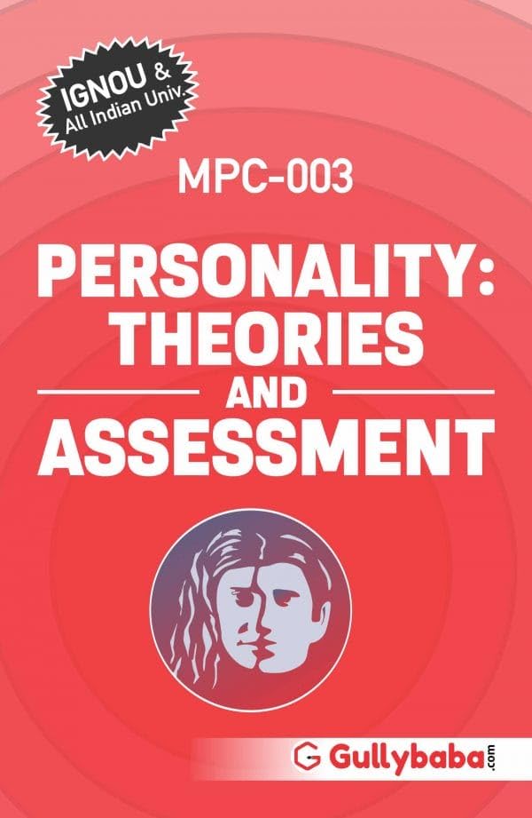 Gullybaba Ignou MPC (Latest Edition) MPC3 Personality Theories and Assessment, IGNOU Help Books with Solved Sample Question Pap