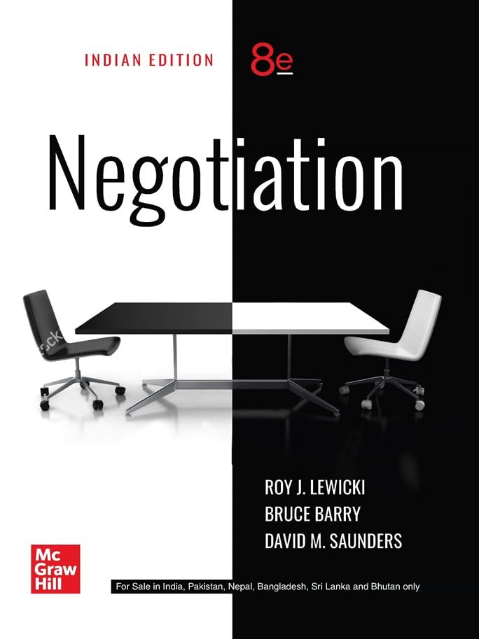 Negotiation | 8th Edition | Roy J. Lewicki & David M. Saunders