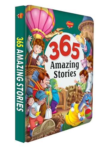 365 Amazing Stories (Padded Hardbound) : Childrens educational storybook, Fun kids learning book, Bedtime children story book