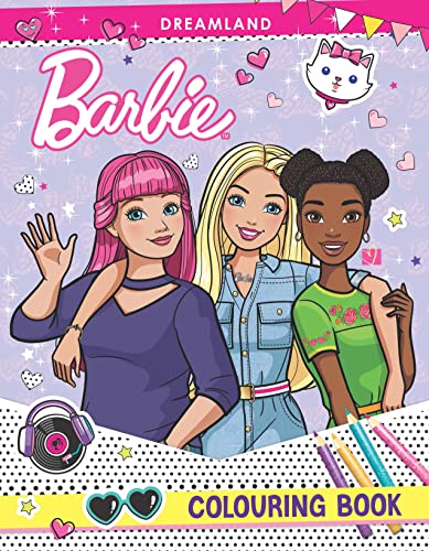 Barbie Colouring Book for Kids | Adorable FullPage Drawings of Barbie, Family & Friends | Hours of Creative Fun to Improve Focu