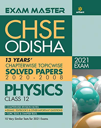 Exam Master CHSE Odisha Physics Class 12 202021 (Old Edition)