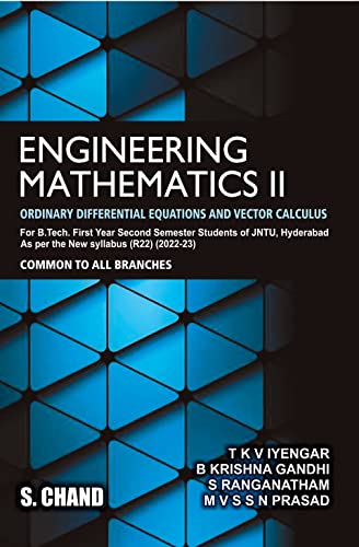 Eng. Math.Ii(Ord. Diffrnl. Eq. & Vector Calculus)Ist Yr Iisem.Jntuh