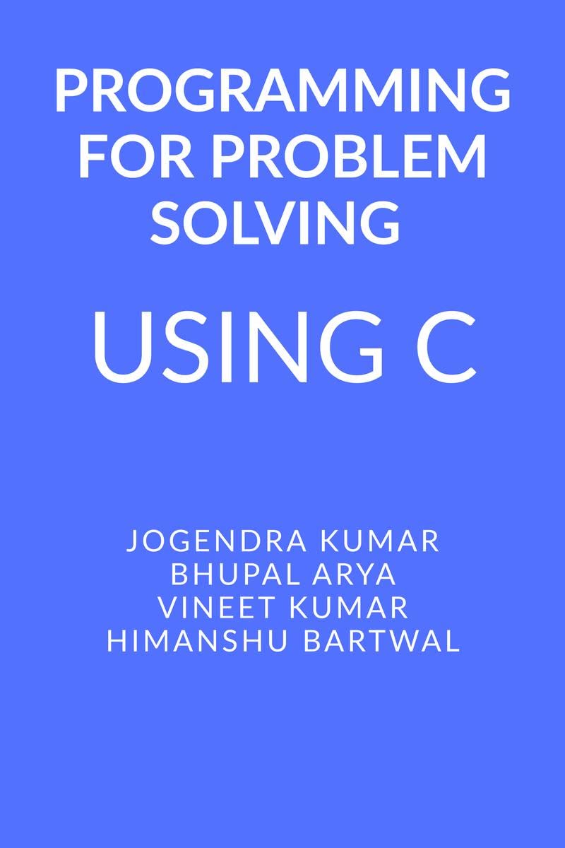 Programming for Problem Solving Using C : C language