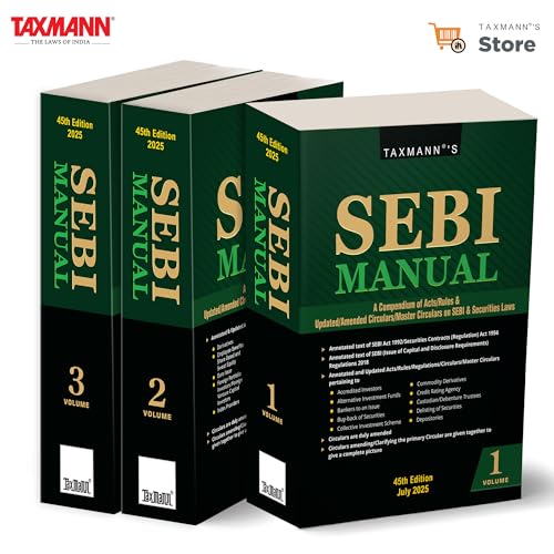 Taxmanns SEBI Manual  Most Comprehensive & Authoritative Reference for Indias Securities LawsFeaturing Updated Statutes | Re