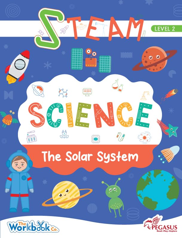 Team Pegasus STEAM Science Learning Book for Kids  Level 2 | Ages 45 | The Solar System Activities Workbook | Early Science 