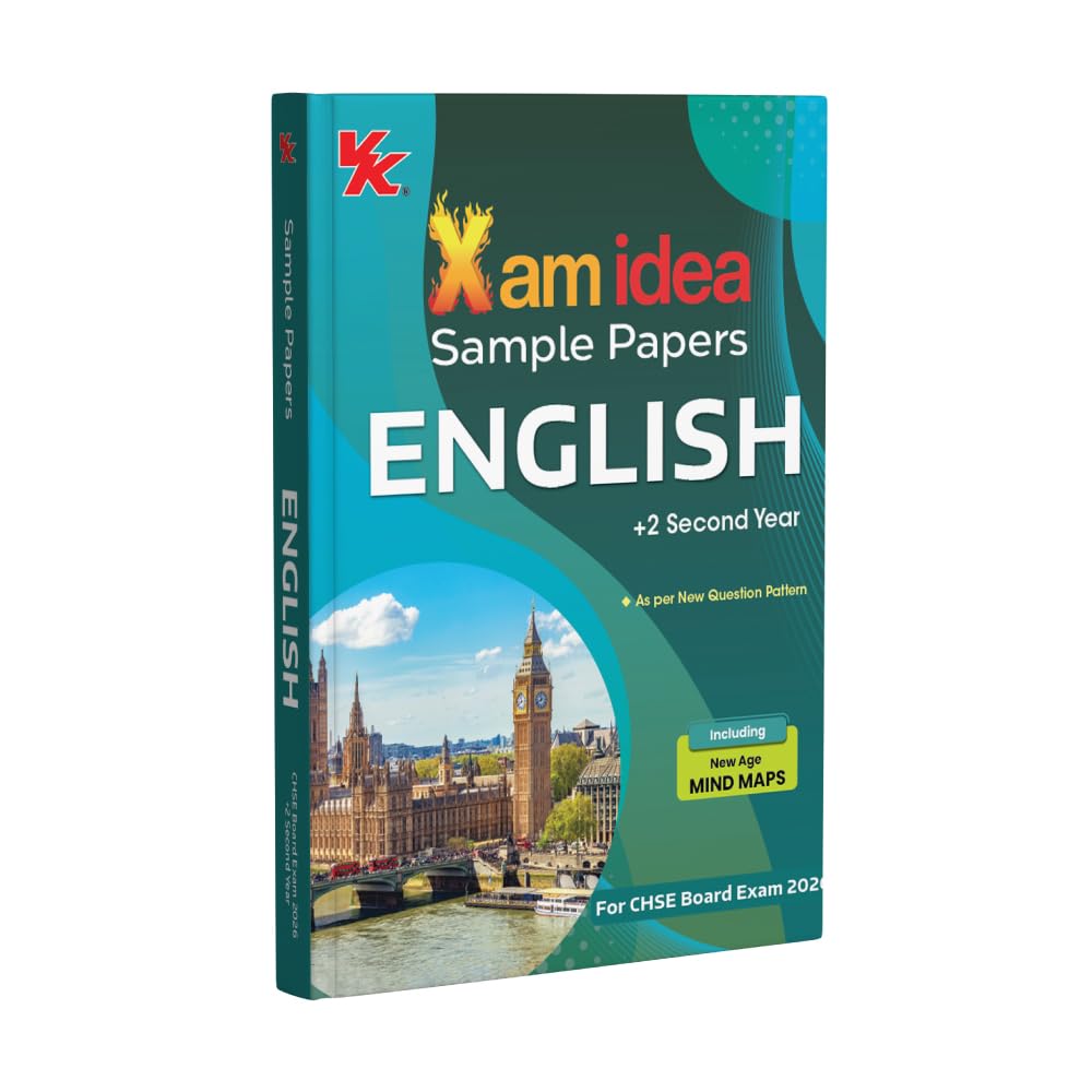 Xamidea Class 12 Sample Papers English | +2 Second Year | CHSE Board Exam 2026 | With Internal Assessment Section | As per New Q