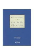 ENCYCLOPEDIA OF INORGANIC CHEMISTRY, 8 VOLUME SET