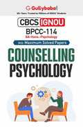 Gullybaba IGNOU BA (Honours) 6th Sem BPCC114 Counselling Psychology in English  Latest Edition IGNOU Help Book with Solved Pre