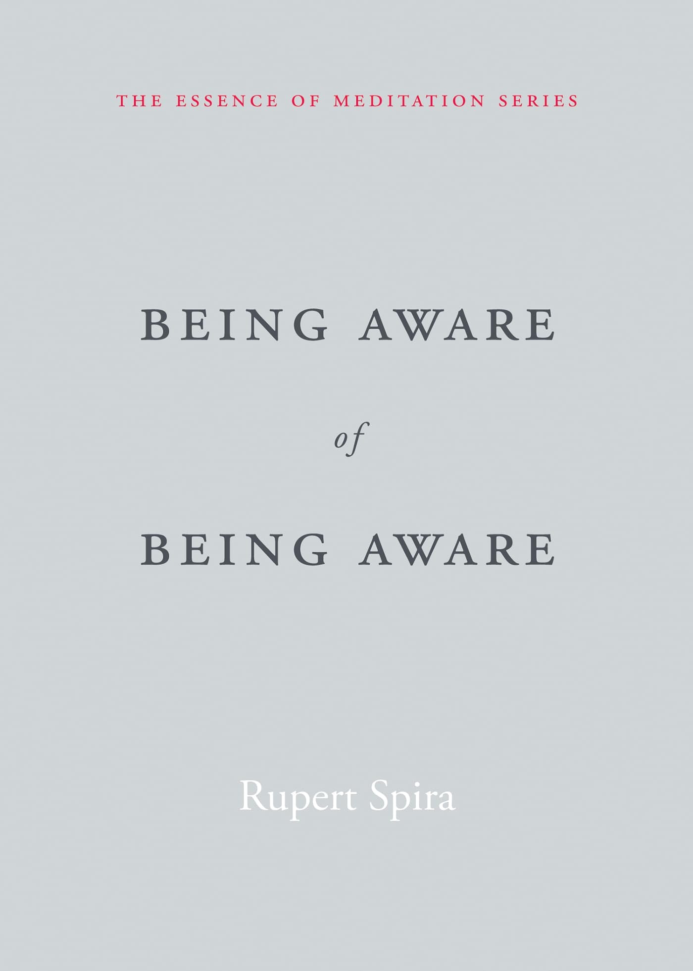 Being Aware of Being Aware (The Essence of Meditation Series)