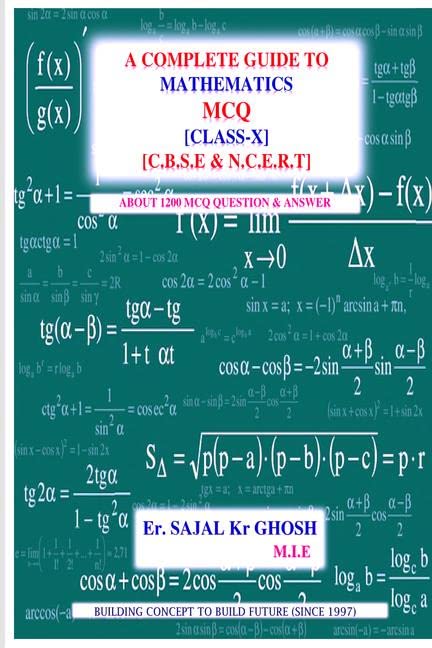 A Complete Guide To M.C.QMathematics : C.B.S.EClass 10