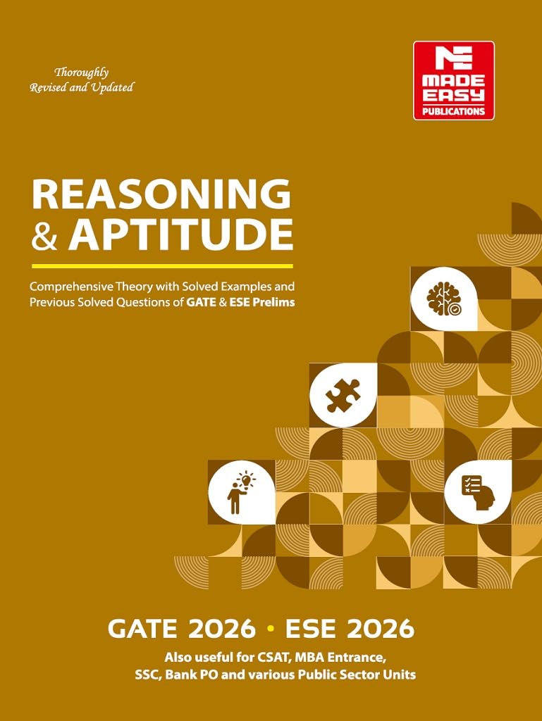 GATE 2026 and ESE 2026: Reasoning & Aptitude for GATE and ESE (Prelims)Chapterwise and Topicwise Theory | Including Solved Exam