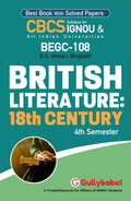 Gullybaba IGNOU BAEGH 4th Sem BEGC108 British Literature: 18th Century in English  Latest Edition IGNOU Help Book with Solved 