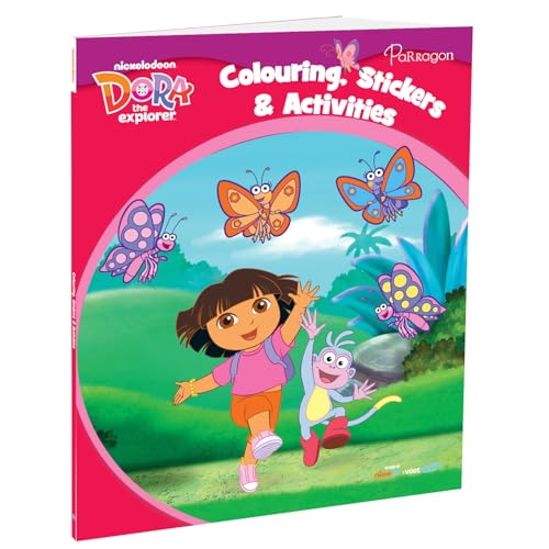 Dora the Explorer Colouring, Stickers & Activities | Explore Many Activites With Dora | For 4 to 6 Year Old Kids