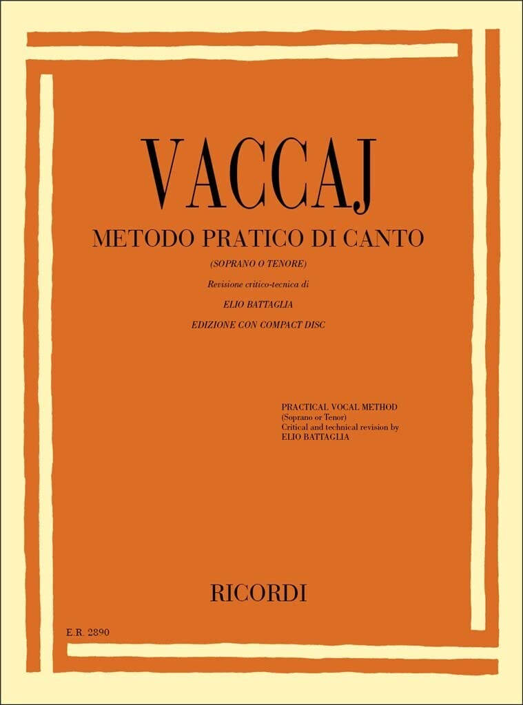 Practical Vocal Method (Vaccai)  High Voice: Soprano/Tenor  Book/CD