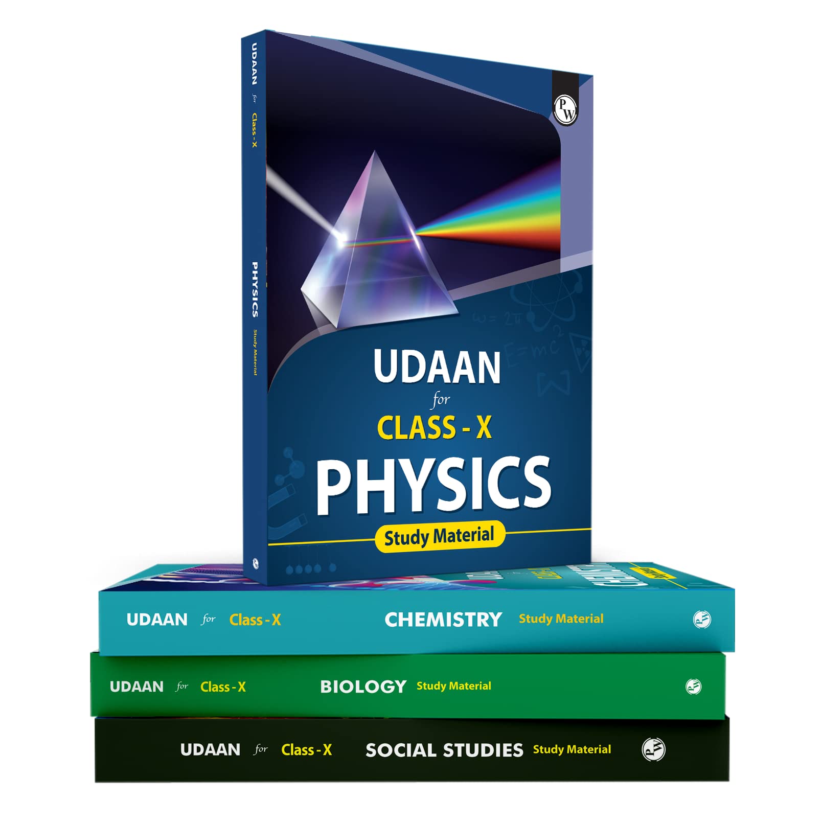 Physics Wallah Udaan for Class 10th | Full Course Study Material Set (Physics, Chemistry, Mathematics & Biology Set of 5 Books) 