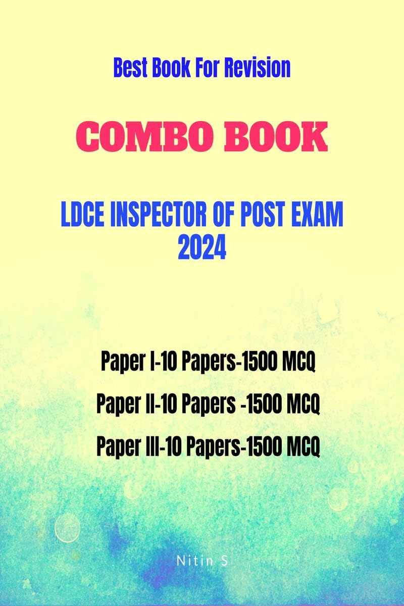LDCE INSPECTOR OF POST COMBO BOOK