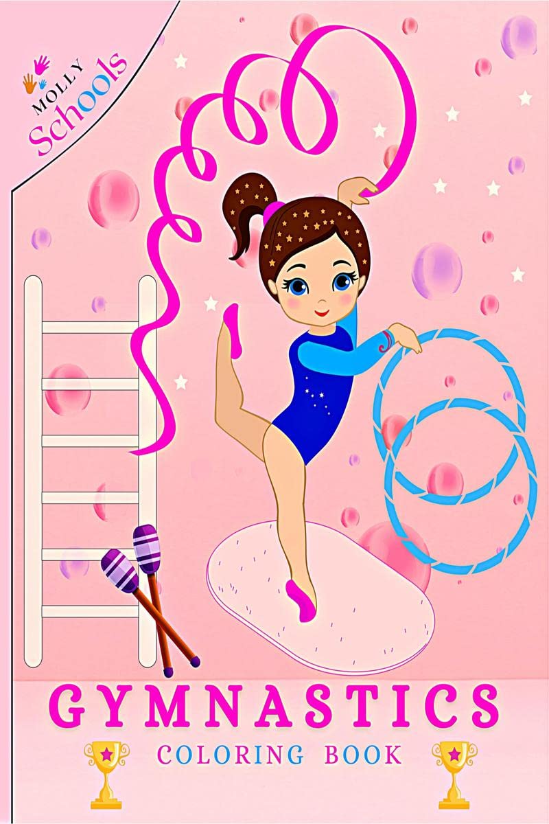 Gymnastics Coloring Book : Gymnastics Coloring Book for Girls Ages 48 Who love Gymnastics Exercises | 38 Gymnastics Coloring (C