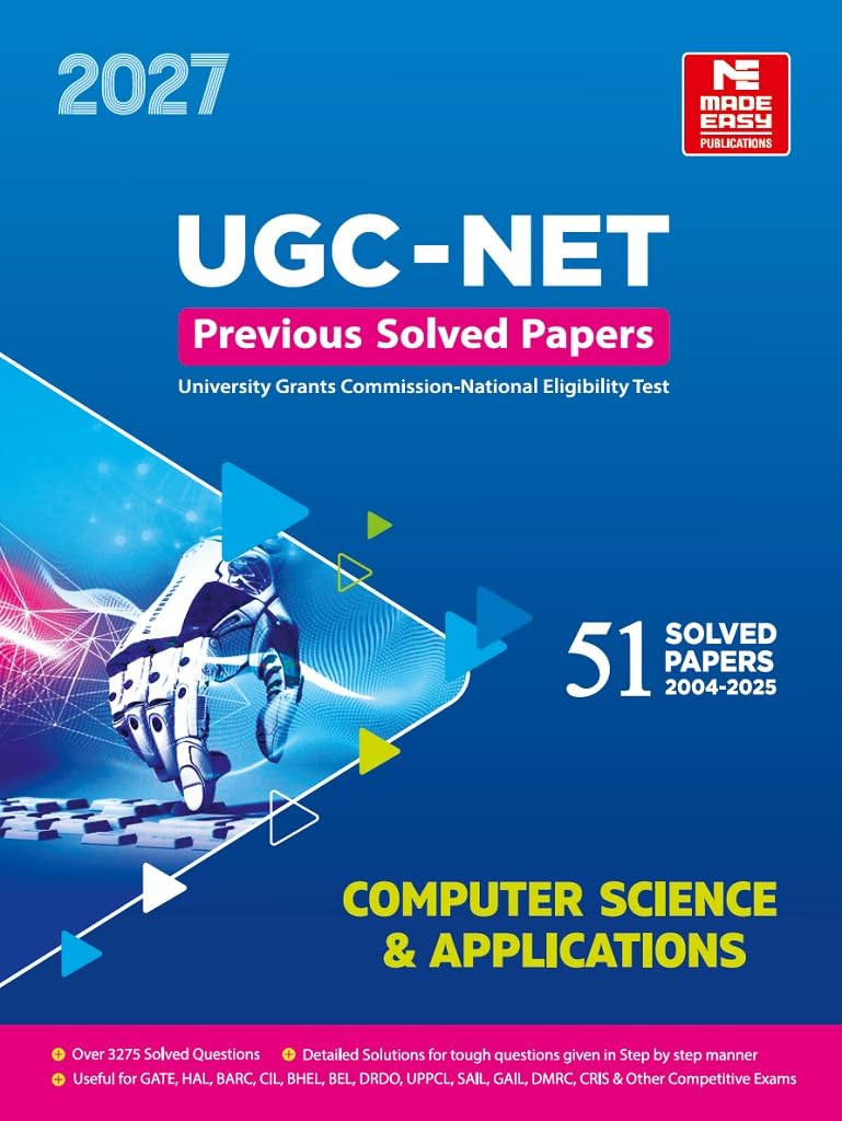UGCNET: Computer Science & Applications: Previous Year Solved Papers 2027