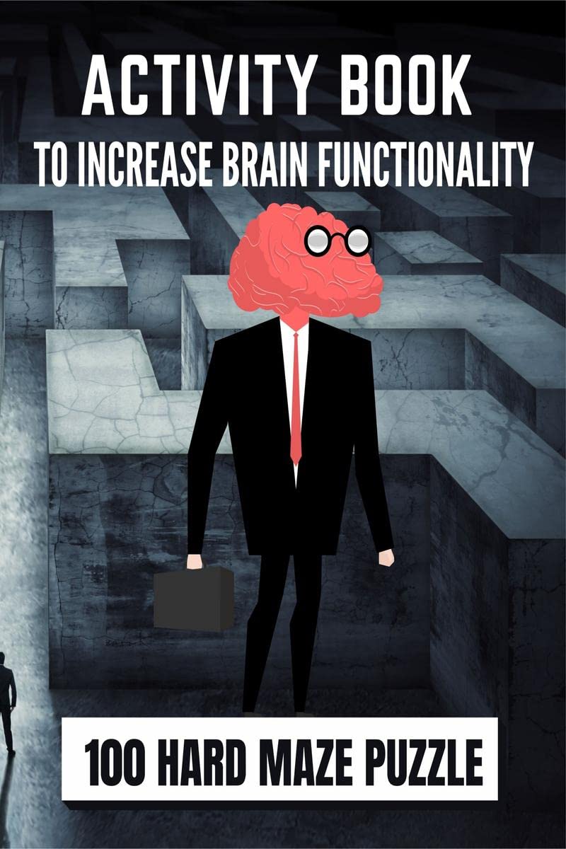 Activity Book To Increase Brain Functionality | 100 Hard Maze Puzzle