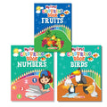 Colouring Books  2 (Set Of 3 Books)  Fruits, Numbers, Birds