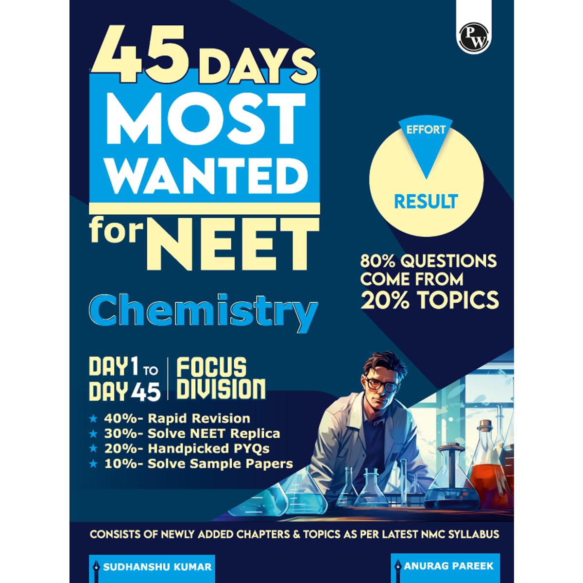 PW 45 Days NEET Most Wanted Chemistry for NEET UG 2025 Chapter wise Revision Based on 8020 rule with Sample Papers and Handpick