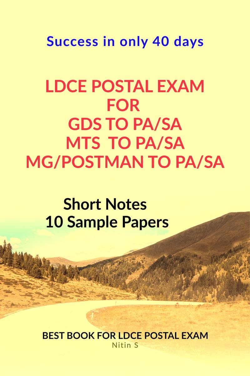 PASA LDCE EXAM : NOTES & 10 SAMPLE PAPERS