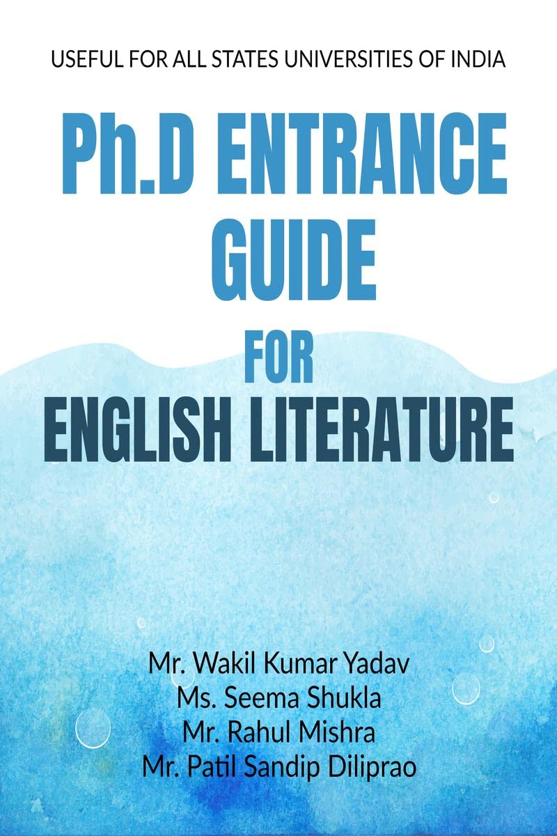 Ph.D ENTRANCE GUIDE FOR ENGLISH LITERATURE