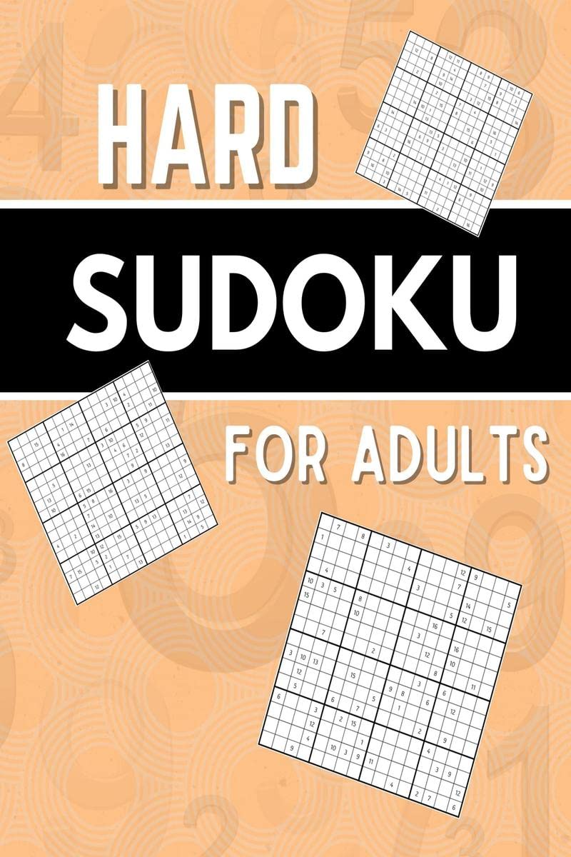 Hard Sudoku For Adults : Collection of 50 Puzzles and 50 Solutions, Hard Level | Sudoku Puzzle Book for Adults and Seniors
