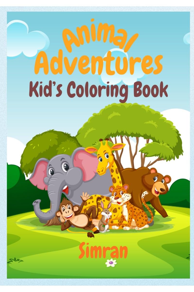 Animal Adventure: Kids Coloring Book