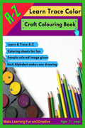 Craft Colouring Book : AZ Learn Trace And Colour With Alphabets