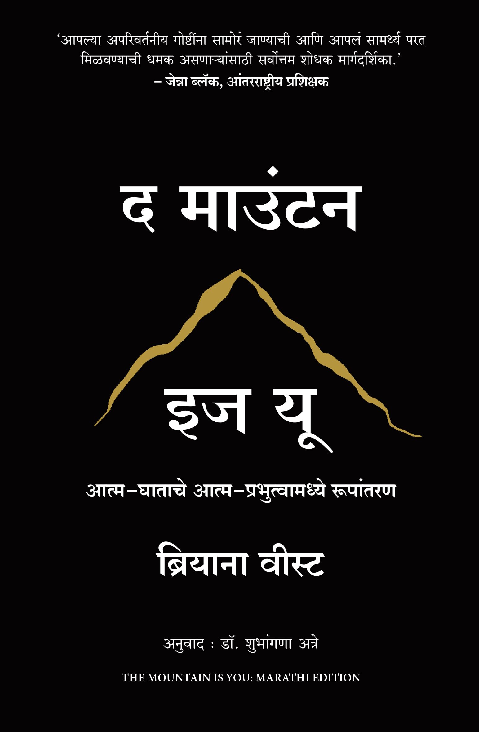 The Mountain Is You: Transforming SelfSabotage Into SelfMastery (Marathi)